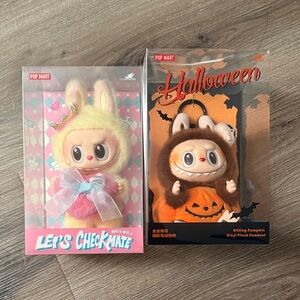 Pop Mart Labubu Halloween and Bunny Vinyl Figures